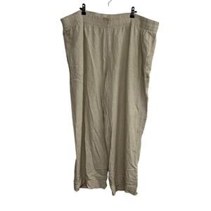 Effortless linen wide leg pants Old Navy neutral beige summer staple XXL
